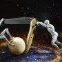 Couteau pliant en damas ciselé et sculpté en 3 D - La danse de (…)